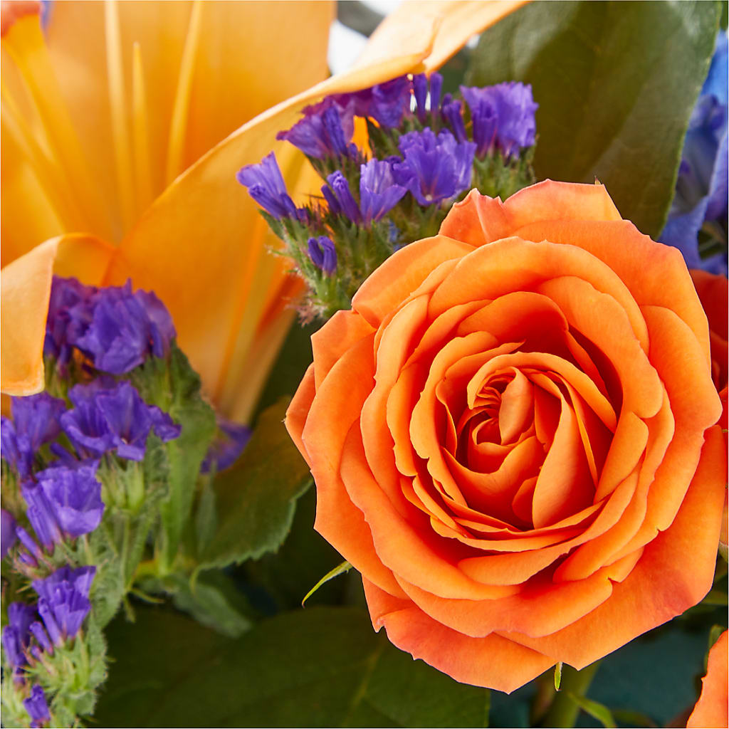Radiant Citrus Box Bouquet – Lumaya Florals, Rock Hill SC