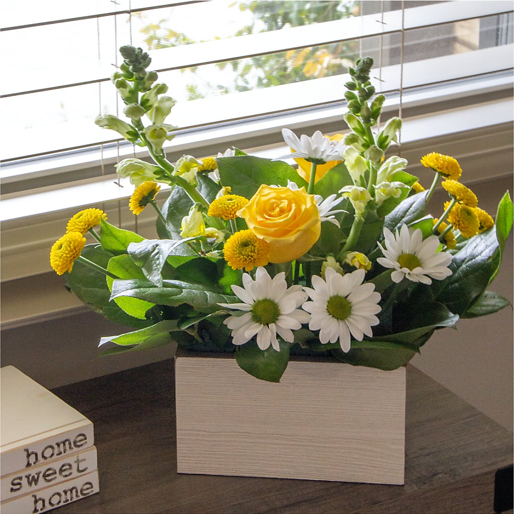 Sun Salutation Box Bouquet – Lumaya Florals, Rock Hill SC