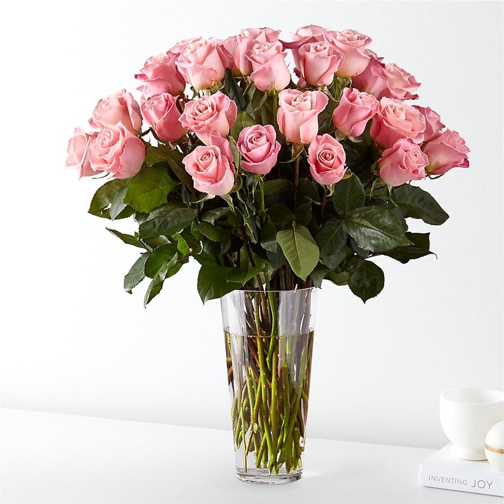 Long Stem Pink Rose Bouquet – Lumaya Florals, Rock Hill SC