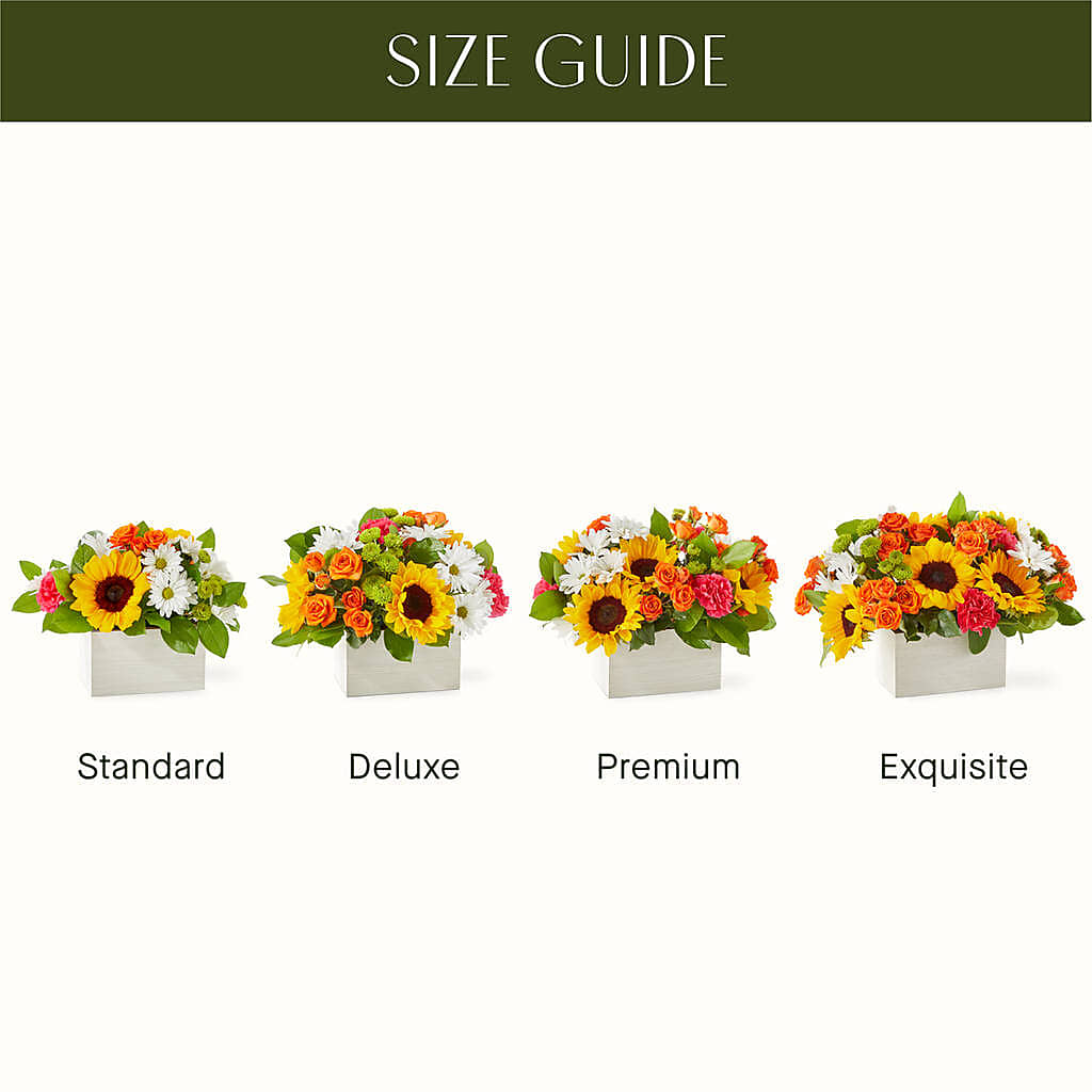 Sun-drenched Blooms Box Bouquet – Lumaya Florals, Rock Hill SC