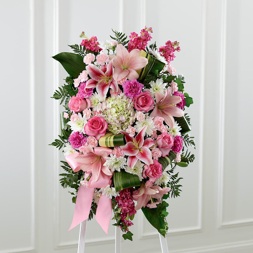 Comforting Standing Spray – Lumaya Florals, Rock Hill SC