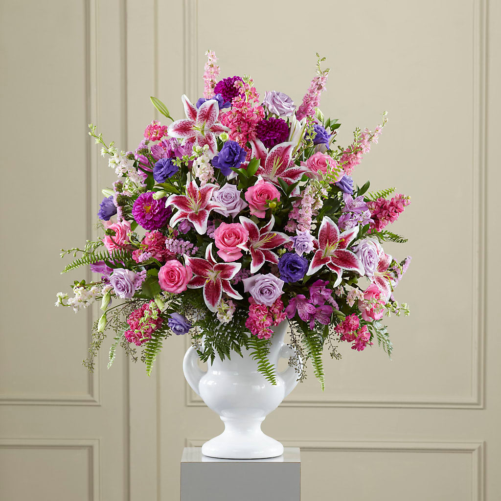 Peaceful Tribute Arrangement – Lumaya Florals, Rock Hill SC
