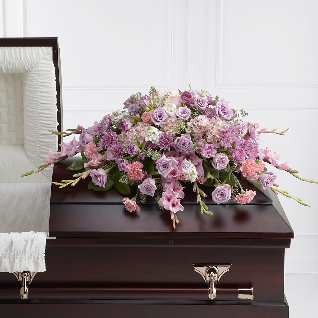 Immorata Casket Spray – Lumaya Florals, Rock Hill SC