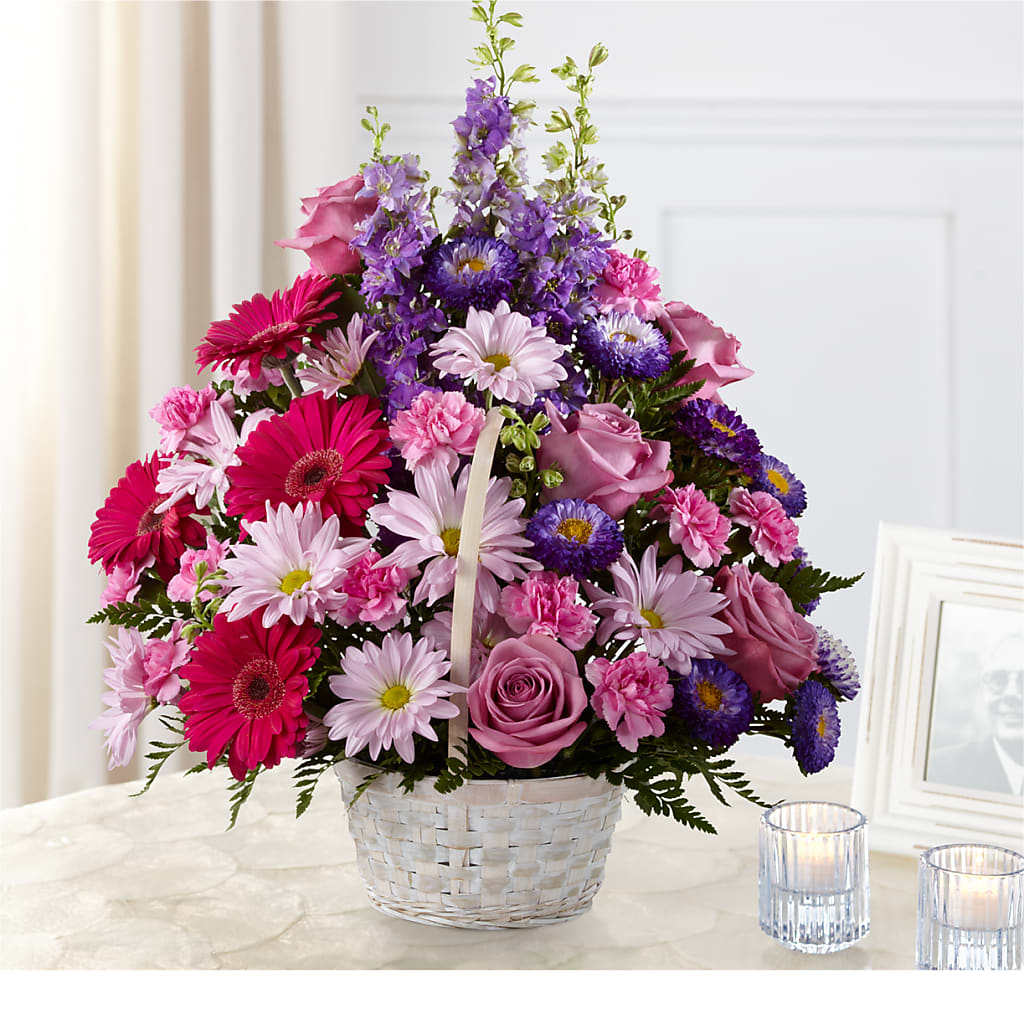 Pastel Peace Basket – Lumaya Florals, Rock Hill SC