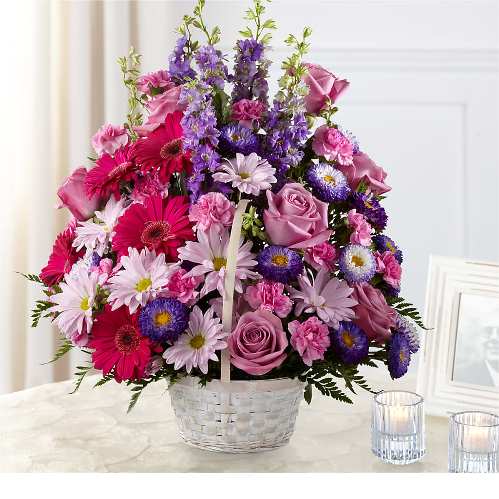 Pastel Peace Basket – Lumaya Florals, Rock Hill SC