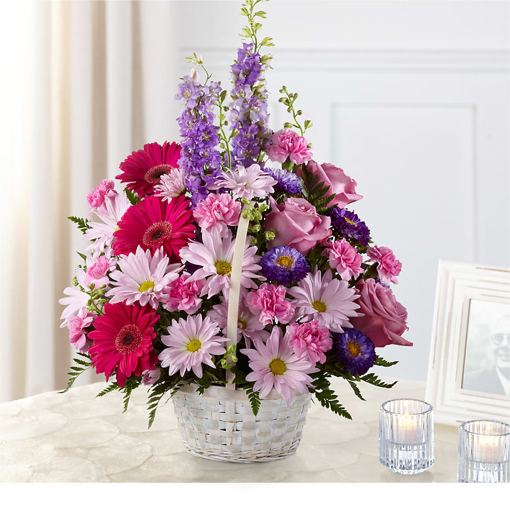 Pastel Peace Basket – Lumaya Florals, Rock Hill SC