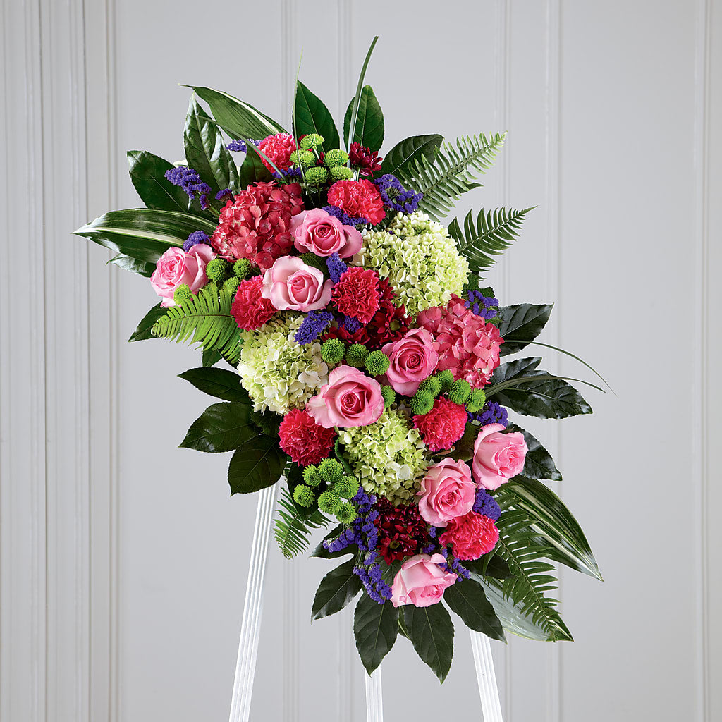 Refreshing Mix Standing Spray – Lumaya Florals, Rock Hill SC