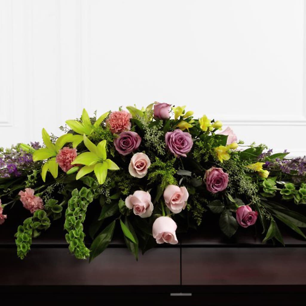 Forever Beloved Casket Spray – Lumaya Florals, Rock Hill SC