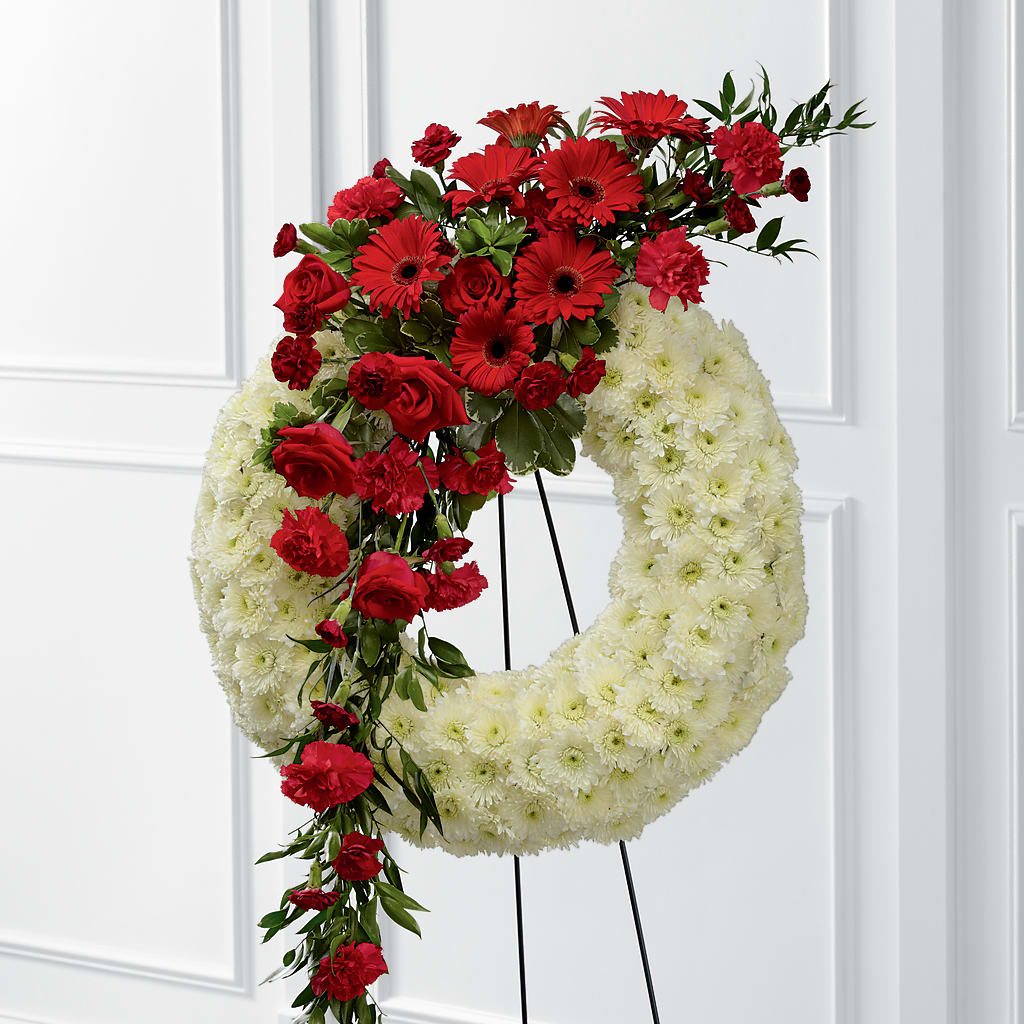 Graceful Tribute Wreath – Lumaya Florals, Rock Hill SC