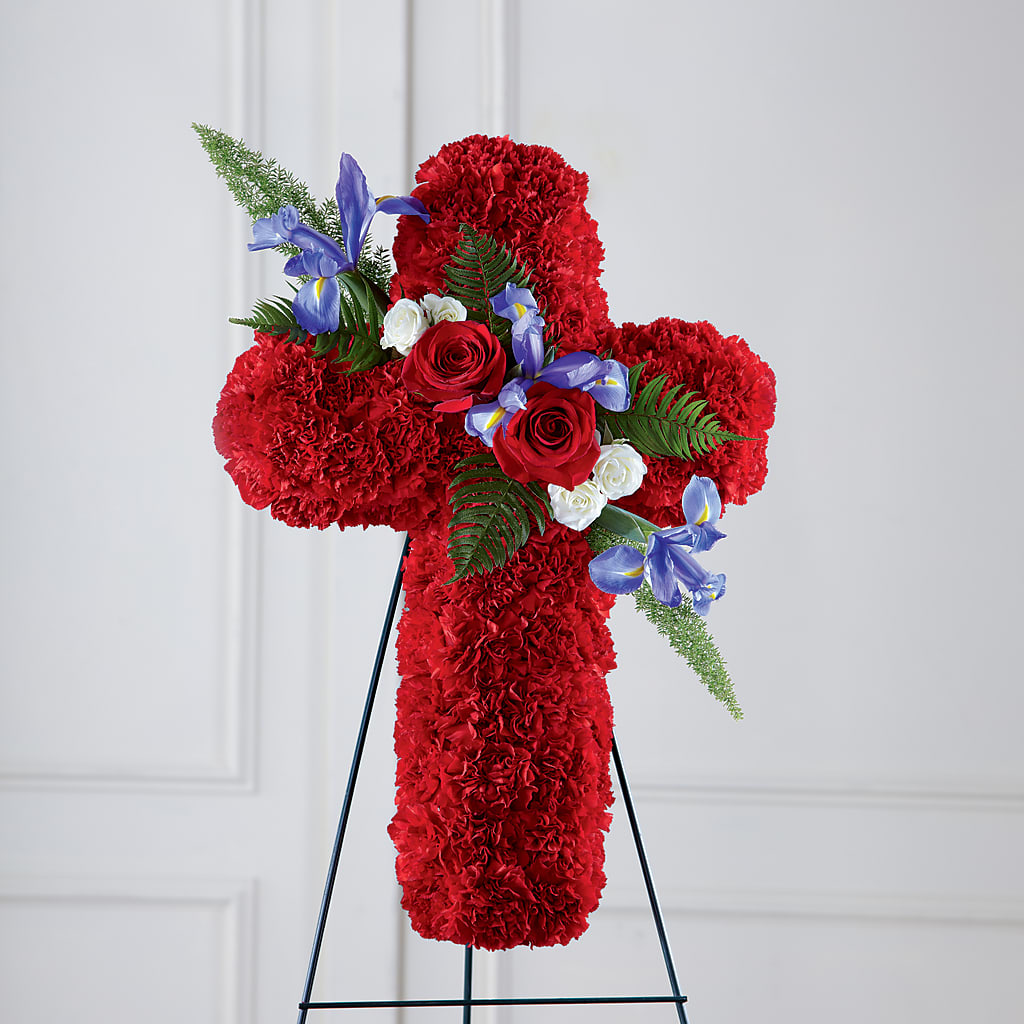 Faithful Hero Floral Cross – Lumaya Florals, Rock Hill SC