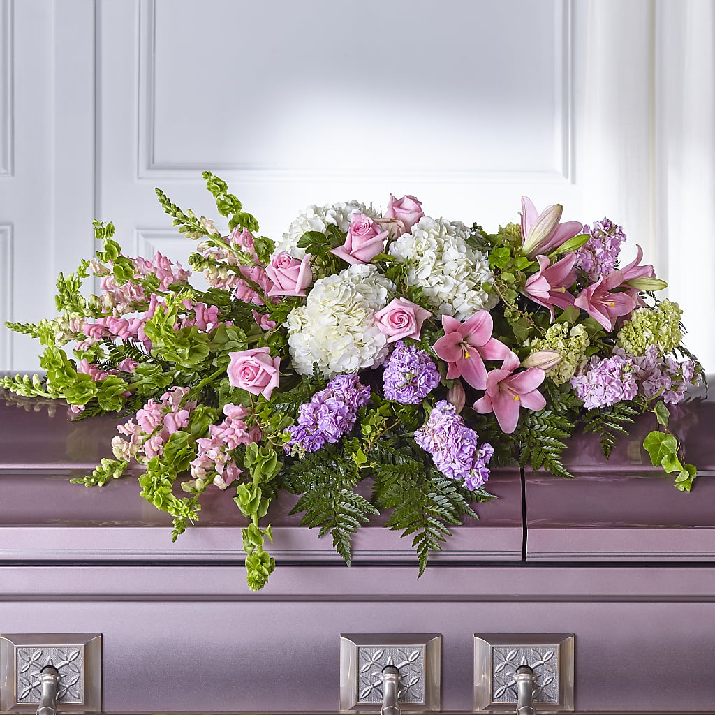 Life's Gratitude Casket Spray – Lumaya Florals, Rock Hill SC