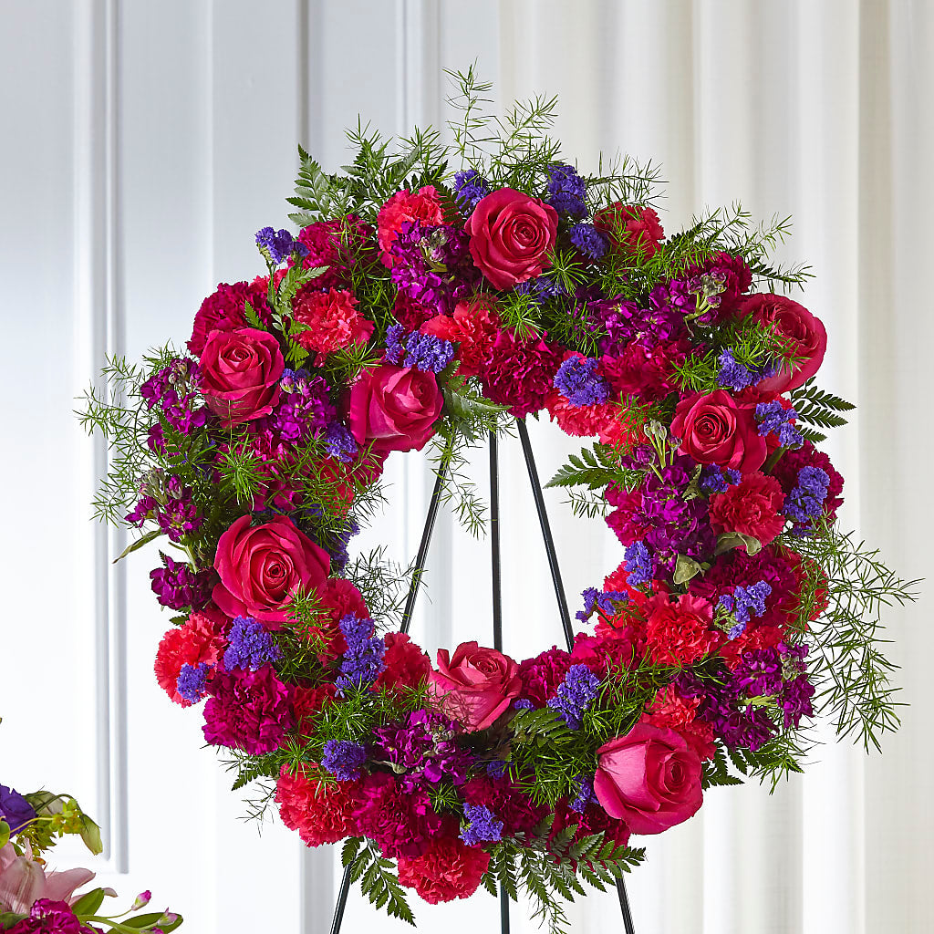 Calming Colors Wreath – Lumaya Florals, Rock Hill SC