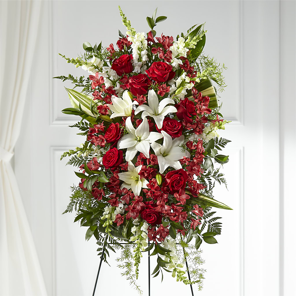Everlasting Memory Standing Spray – Lumaya Florals, Rock Hill SC