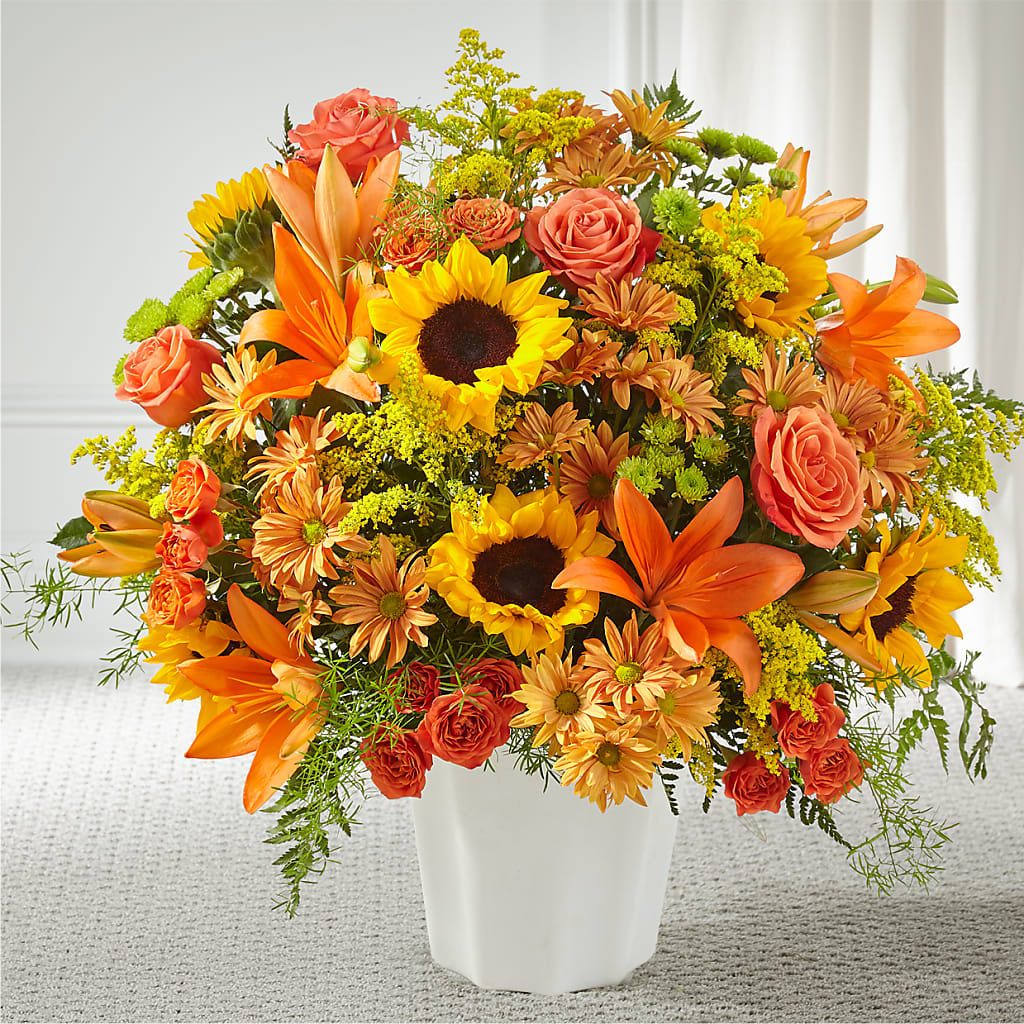 Harvest Thoughts Floor Basket – Lumaya Florals, Rock Hill SC