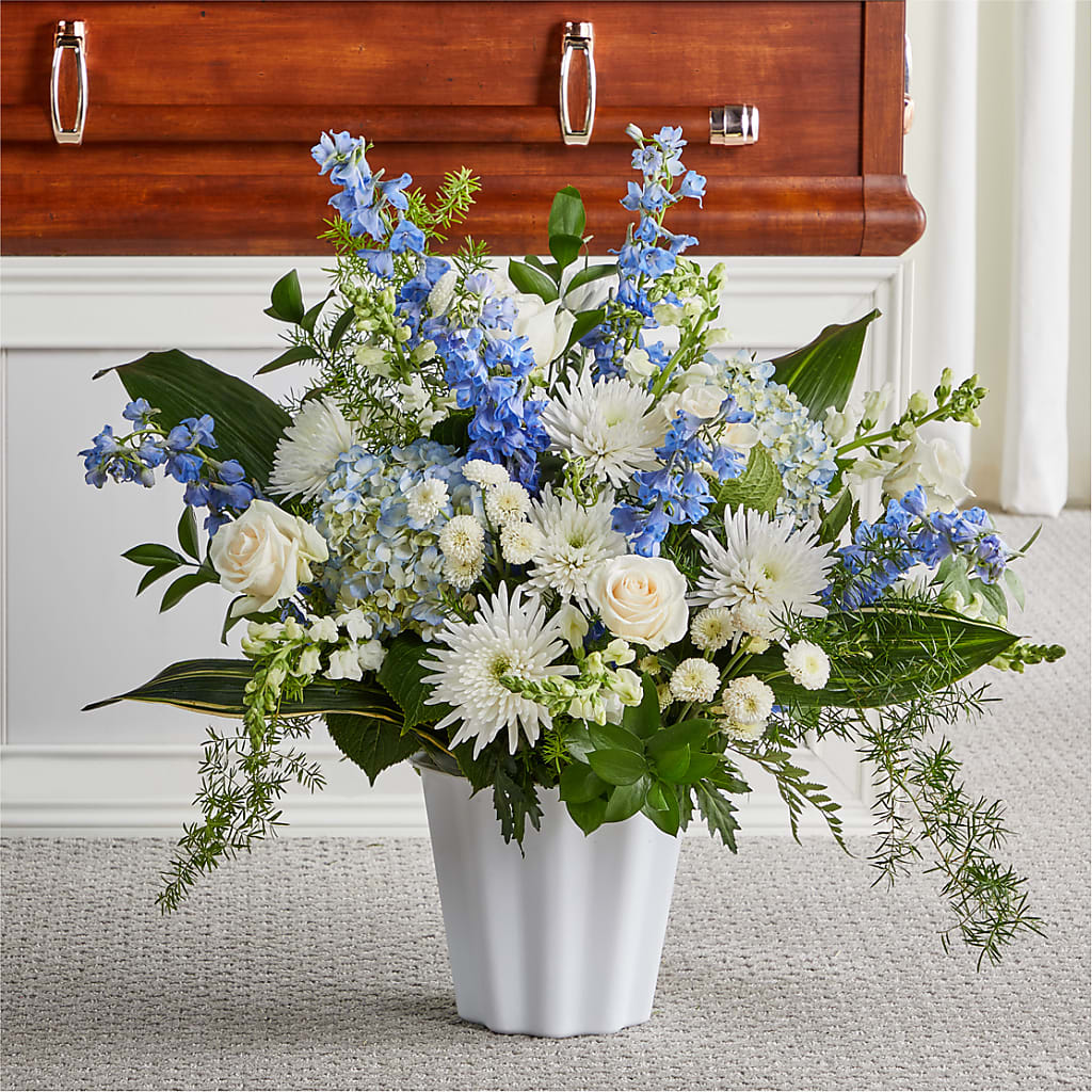 Everlasting Memories Floor Basket – Lumaya Florals, Rock Hill SC