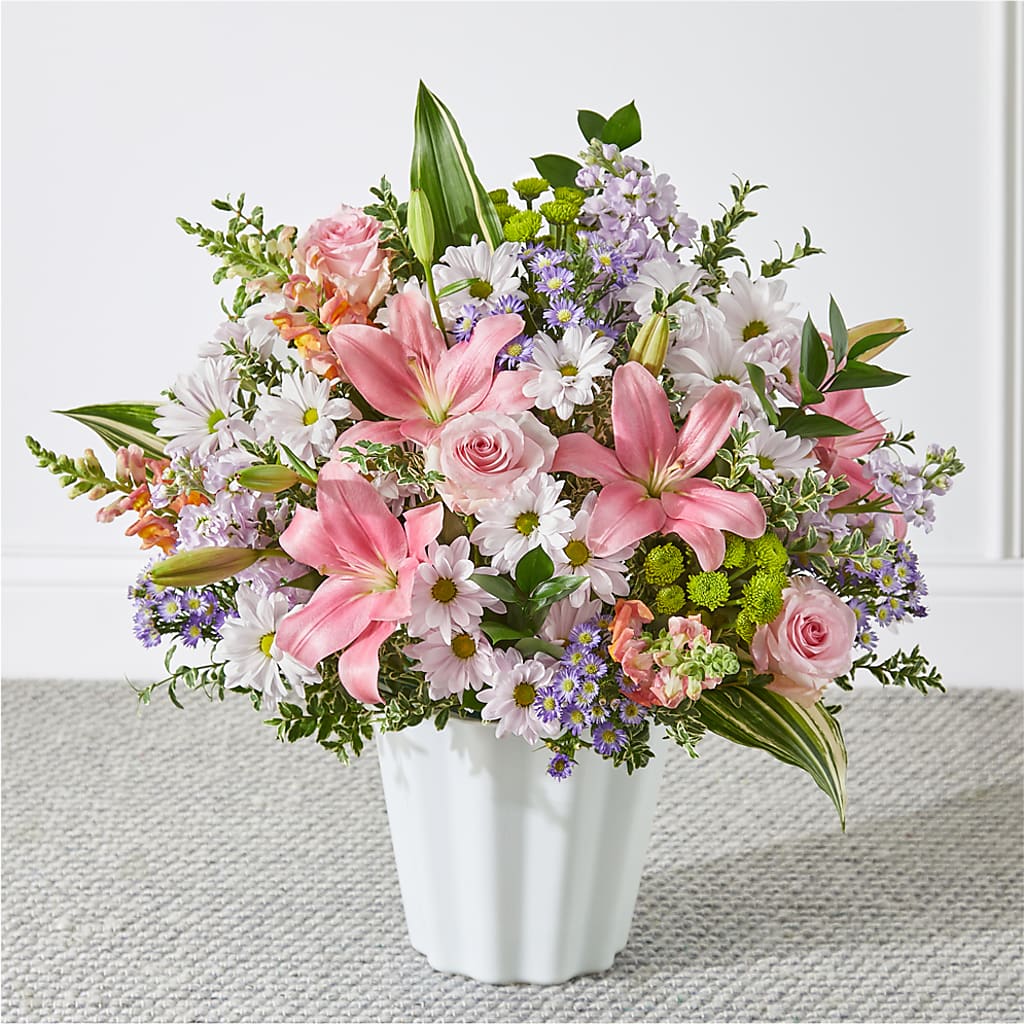 Abundant Compassion Floor Basket – Lumaya Florals, Rock Hill SC