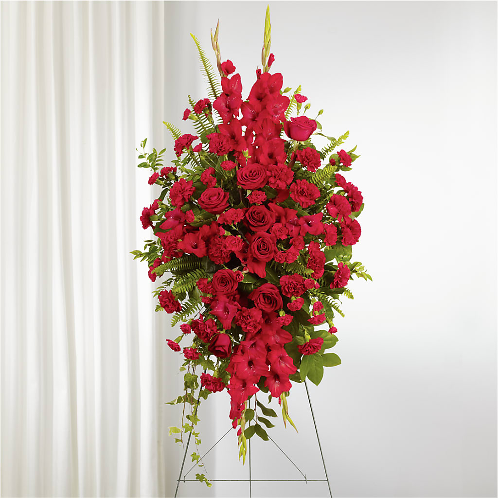 From the Heart Standing Spray – Lumaya Florals, Rock Hill SC