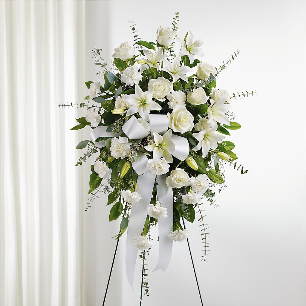 With Care Standing Spray – Lumaya Florals, Rock Hill SC