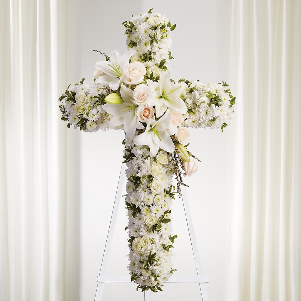 Spiritual Guidance Standing Spray – Lumaya Florals, Rock Hill SC