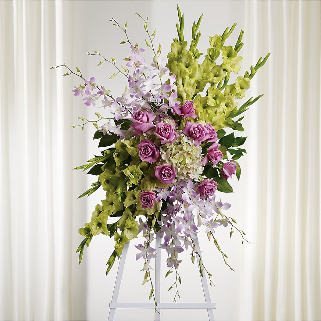 Lasting Legacy Standing Spray – Lumaya Florals, Rock Hill SC