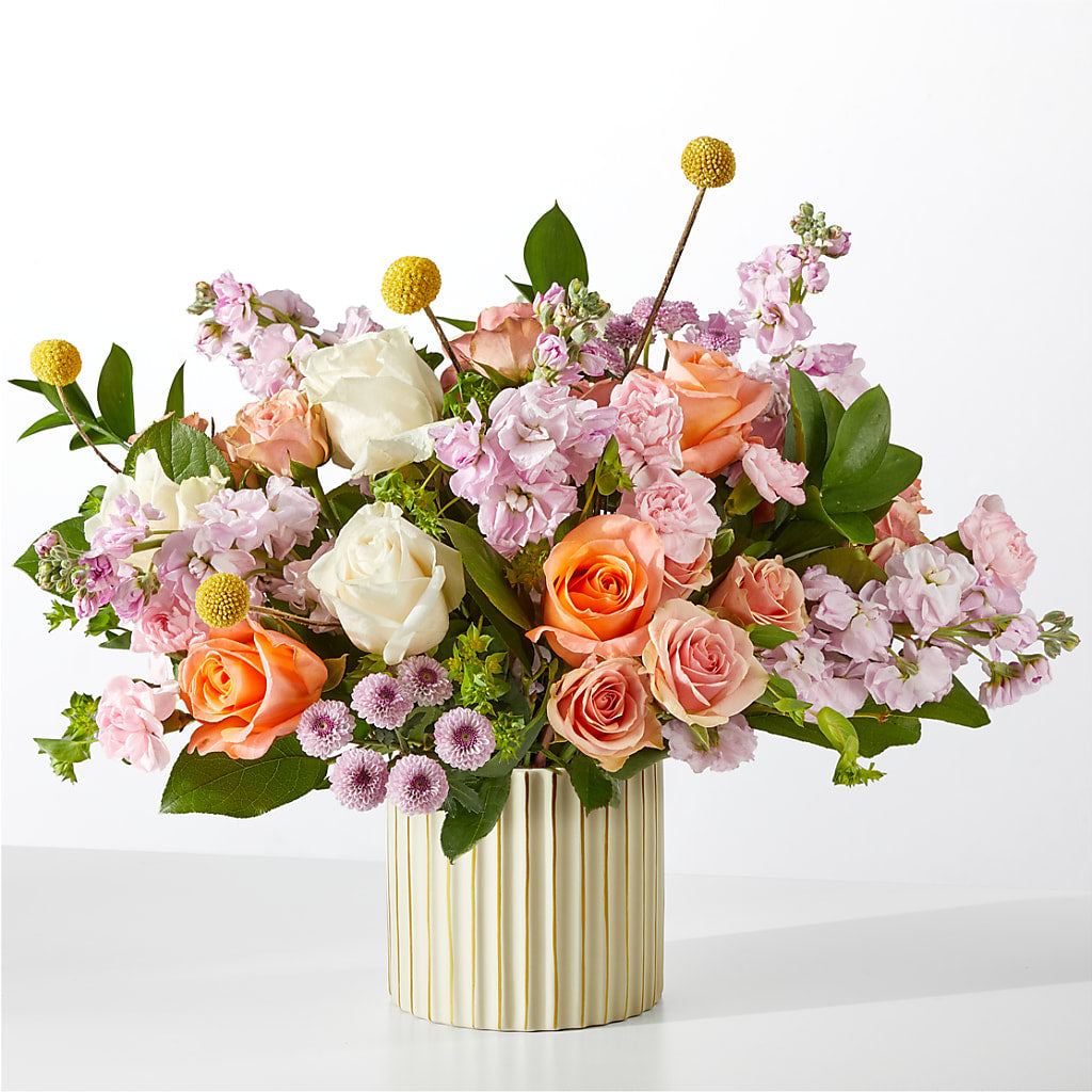 French Market Bouquet with Ivory Vase – Lumaya Florals, Rock Hill SC