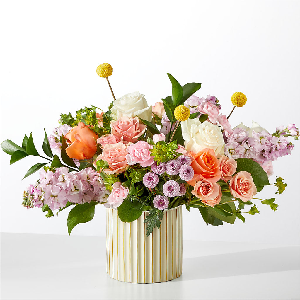 French Market Bouquet with Ivory Vase – Lumaya Florals, Rock Hill SC