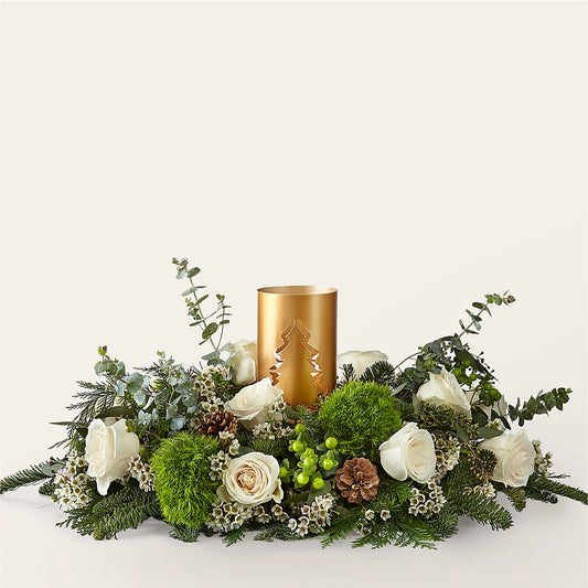 Chestnuts Roasting Centerpiece –  Lumaya Florals, Rock Hill SC
