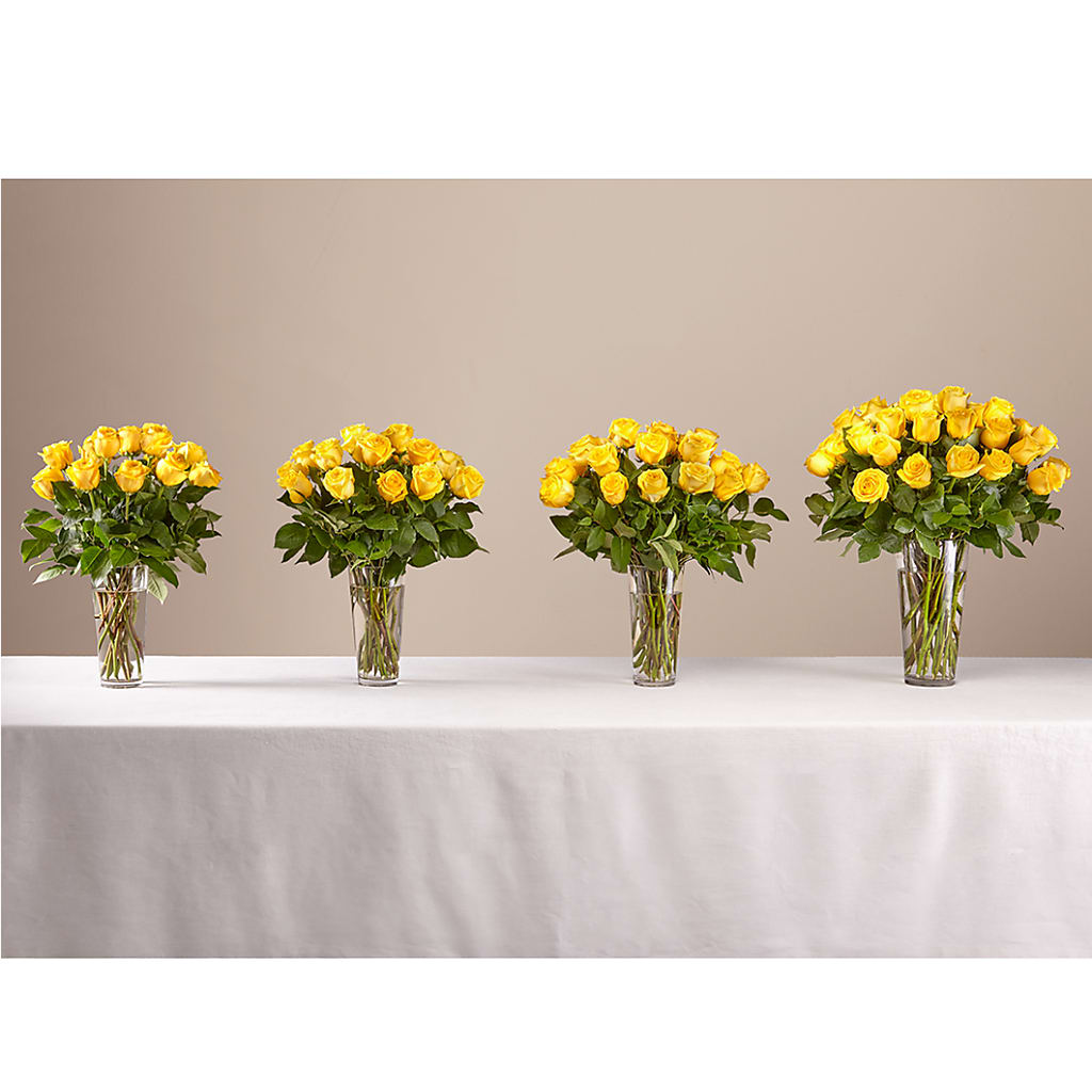 Long Stem Yellow Rose Bouquet –  Lumaya Florals, Rock Hill SC