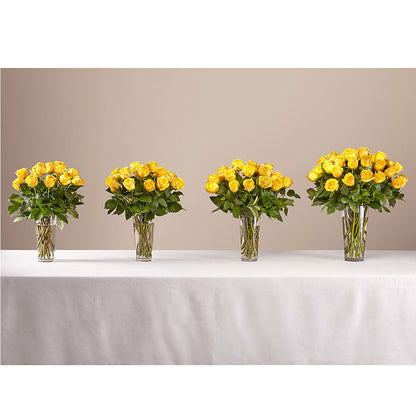 Long Stem Yellow Rose Bouquet –  Lumaya Florals, Rock Hill SC