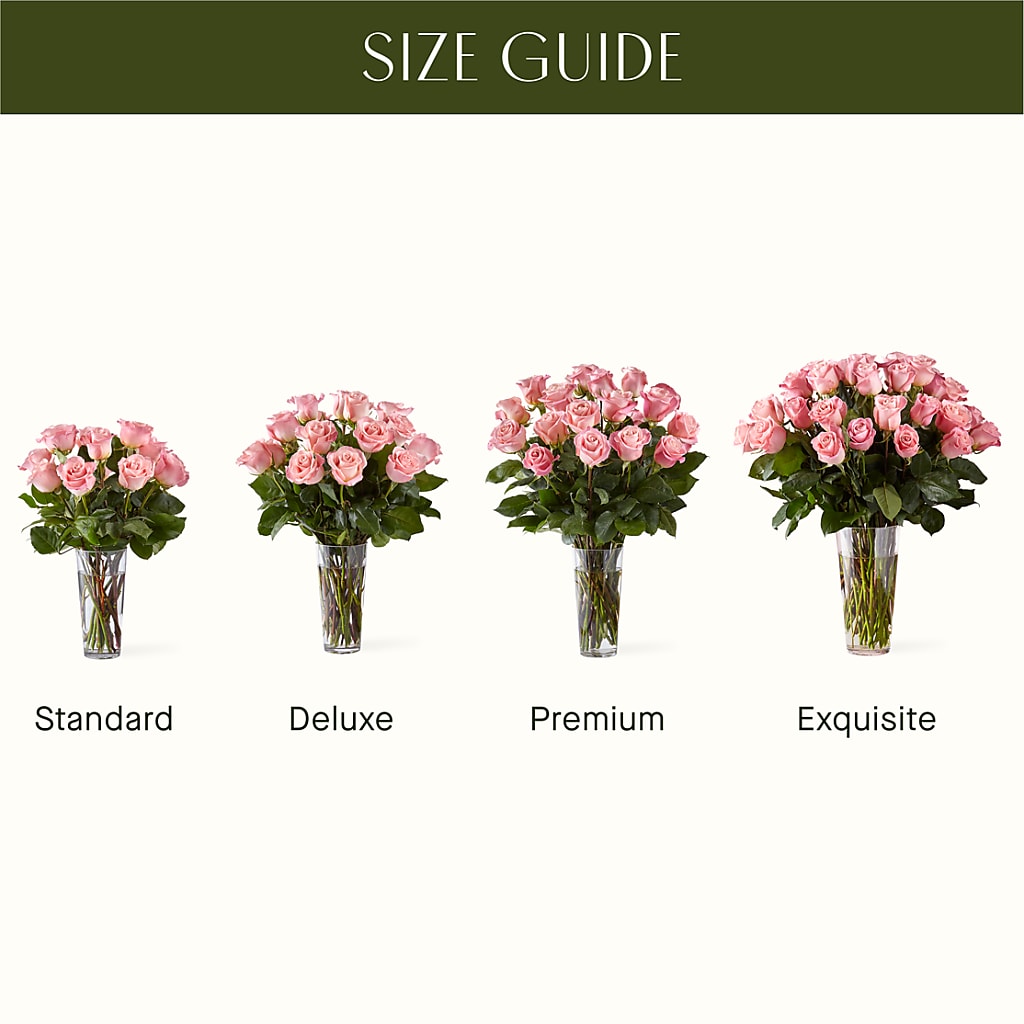 Long Stem Pink Rose Bouquet –  Lumaya Florals, Rock Hill SC
