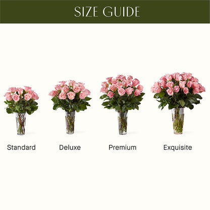 Long Stem Pink Rose Bouquet –  Lumaya Florals, Rock Hill SC