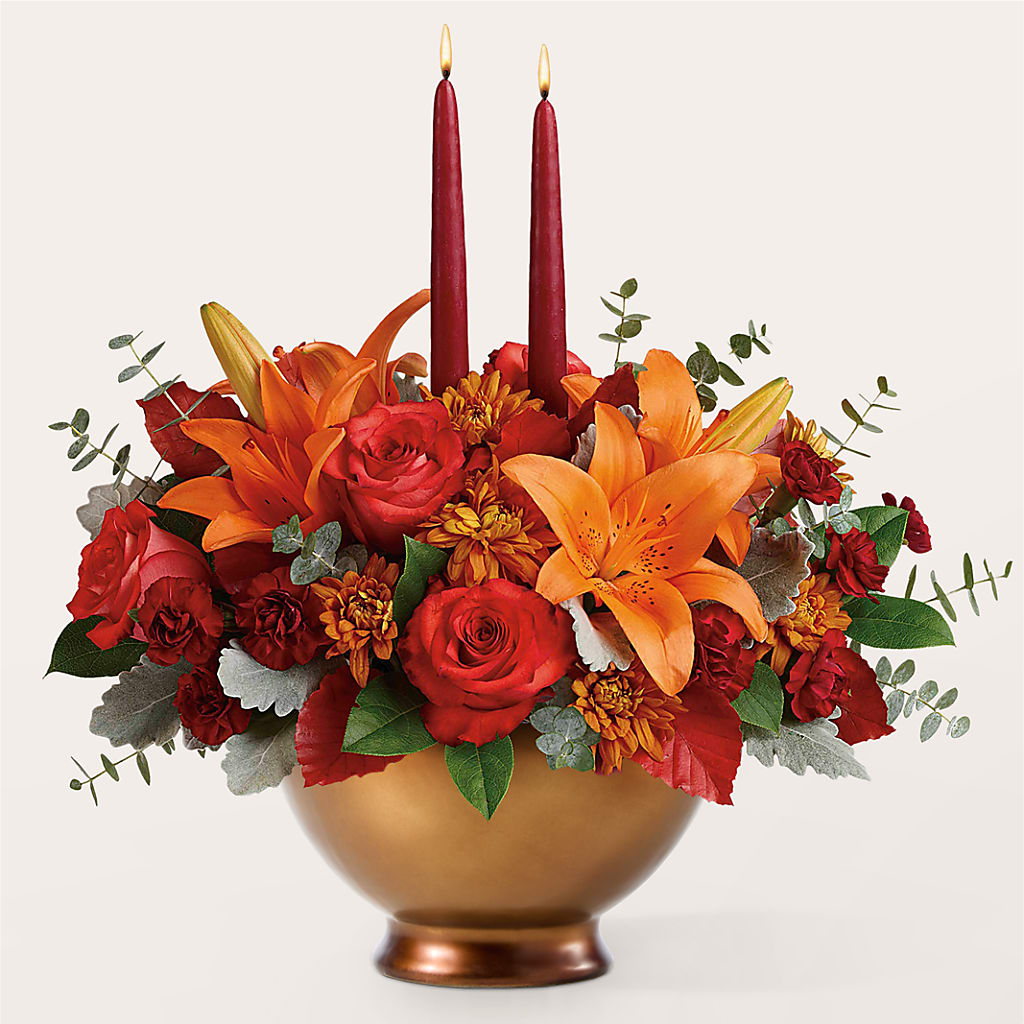 Fruits of Fall Centerpiece –  Lumaya Florals, Rock Hill SC