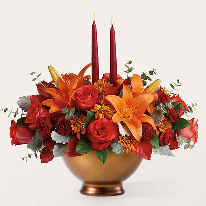 Fruits of Fall Centerpiece –  Lumaya Florals, Rock Hill SC