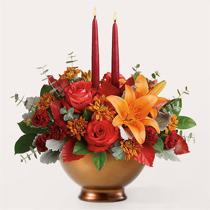 Fruits of Fall Centerpiece –  Lumaya Florals, Rock Hill SC