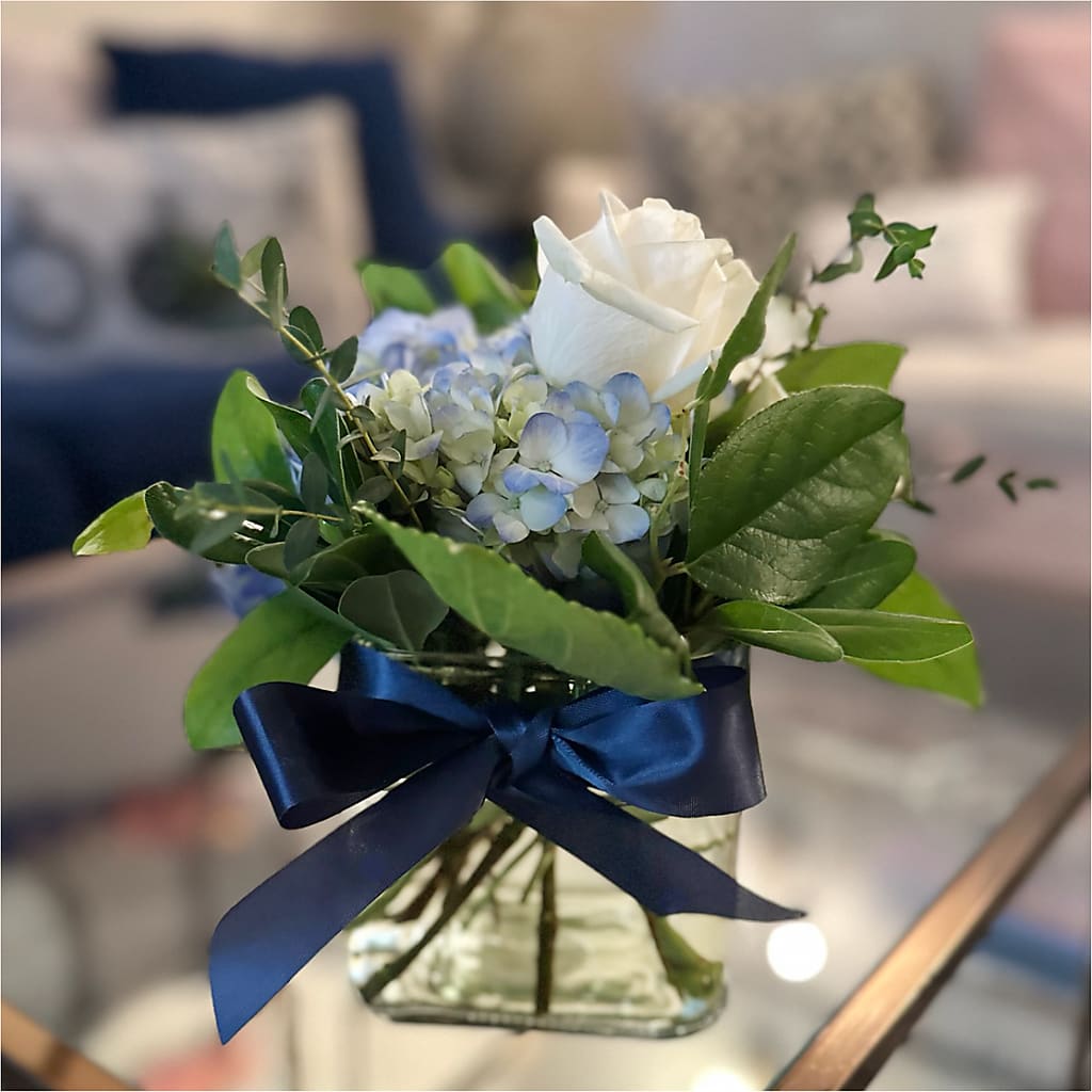 Sky Blue Delight Bouquet –  Lumaya Florals, Rock Hill SC