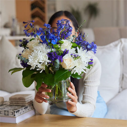 Cerulean Waves Bouquet –  Lumaya Florals, Rock Hill SC
