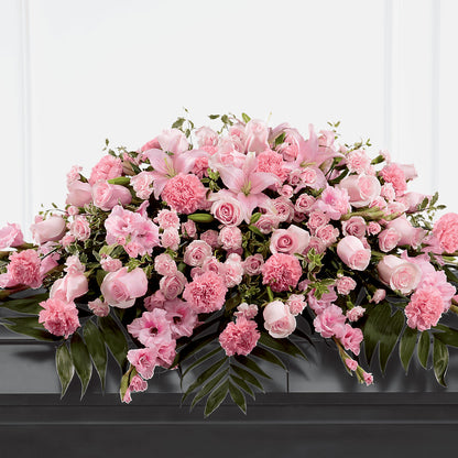 Garden of Comfort Casket Spray (Standard) –  Lumaya Florals, Rock Hill SC