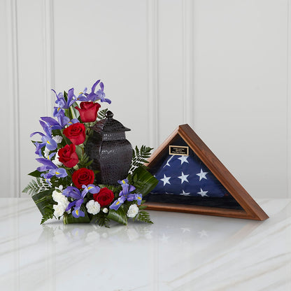 Patriotic Tribute Arrangement –  Lumaya Florals, Rock Hill SC