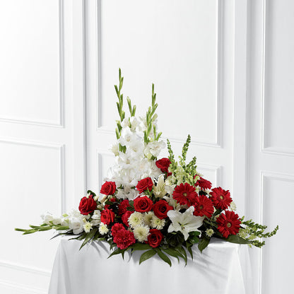 Crimson & White Arrangement –  Lumaya Florals, Rock Hill SC