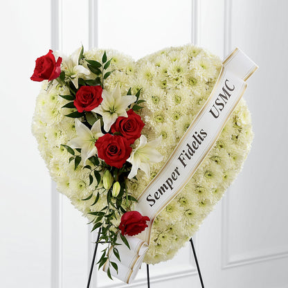 Heartfelt Hero Standing Heart –  Lumaya Florals, Rock Hill SC