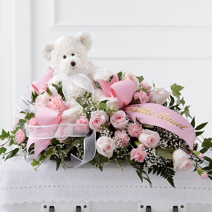 Touch of Sympathy Casket Spray –  Lumaya Florals, Rock Hill SC