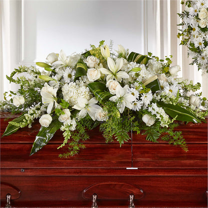 Abundance Casket Spray –  Lumaya Florals, Rock Hill SC