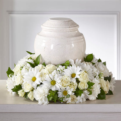 Ivory Gardens Cremation Adornment –  Lumaya Florals, Rock Hill SC