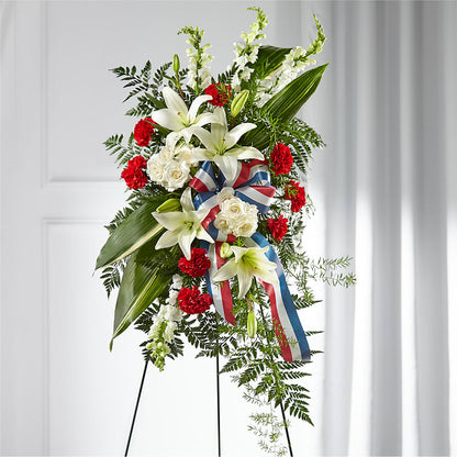 Stars of Life Standing Spray –  Lumaya Florals, Rock Hill SC