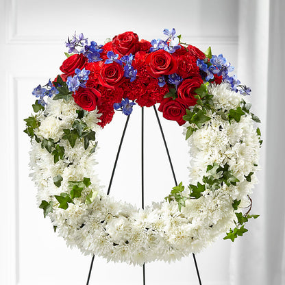 Patriotic Passion Wreath –  Lumaya Florals, Rock Hill SC