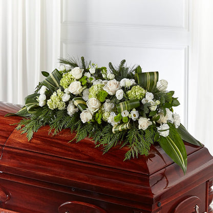 Hopeful Gesture Casket Spray –  Lumaya Florals, Rock Hill SC