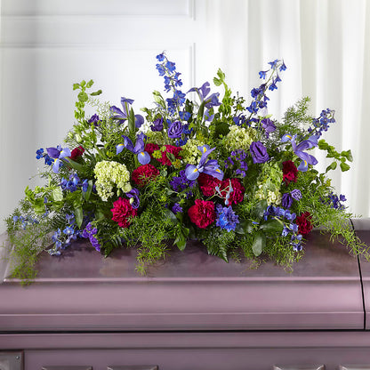Always Treasured Casket Spray –  Lumaya Florals, Rock Hill SC