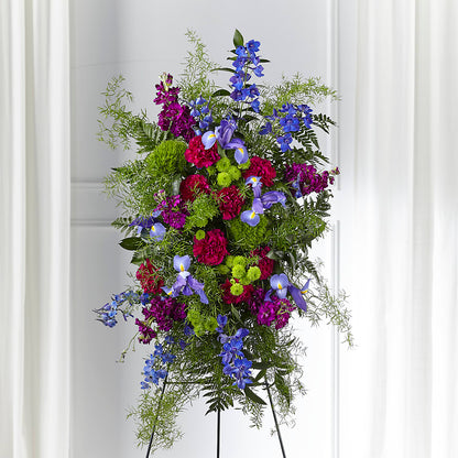 Heavenly Skies Standing Spray –  Lumaya Florals, Rock Hill SC