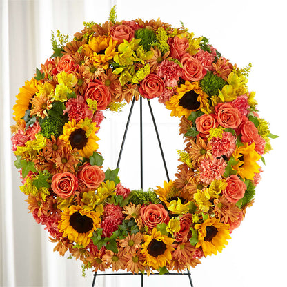 Autumnal Memories Wreath (Standard) –  Lumaya Florals, Rock Hill SC