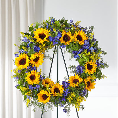 Bright Rays Wreath –  Lumaya Florals, Rock Hill SC
